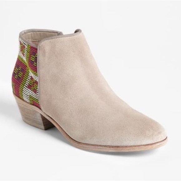 Sam Edelman Putnam Embroidered Leather Ankle Boots (7M) - Picture 4 of 16